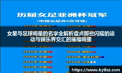 女星与足球明星的名字全解析盘点那些闪耀的运动与娱乐界交汇的璀璨明星